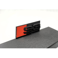 EMBLEMA DE PARRILLA CON ADHESIVO AUDI S3 NEGRO
