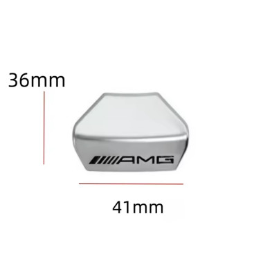 Emblema AMG Volante Mercedes-Benz Plata