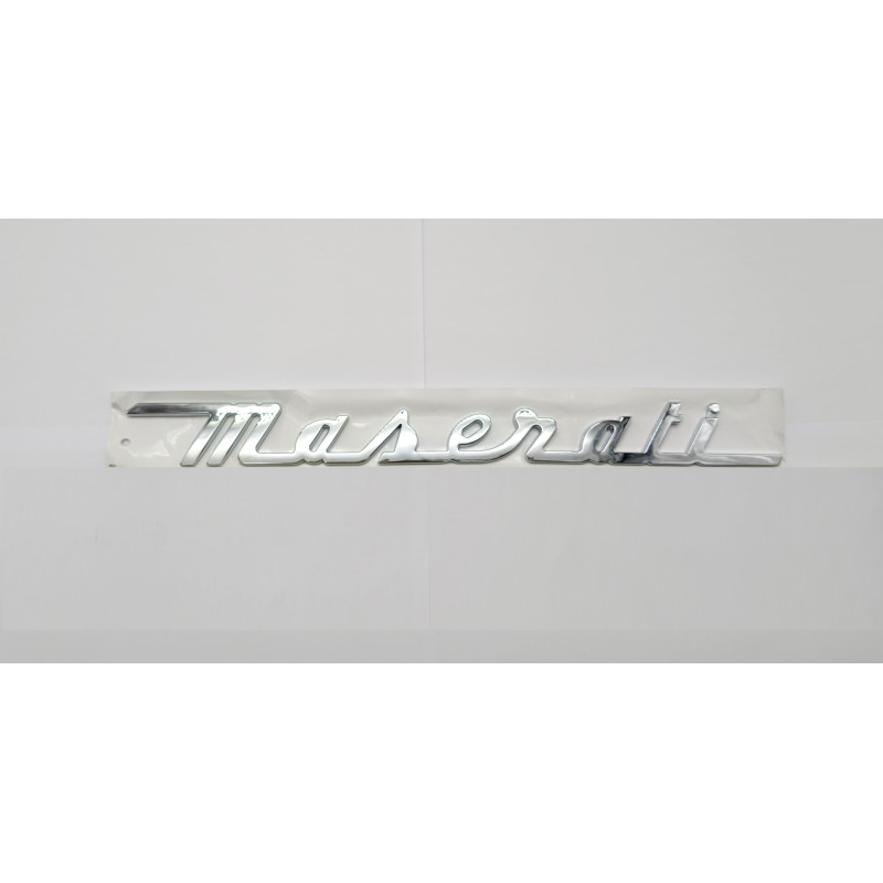 EMBLEMA LETRAS TRASERAS MASERATI cromado
