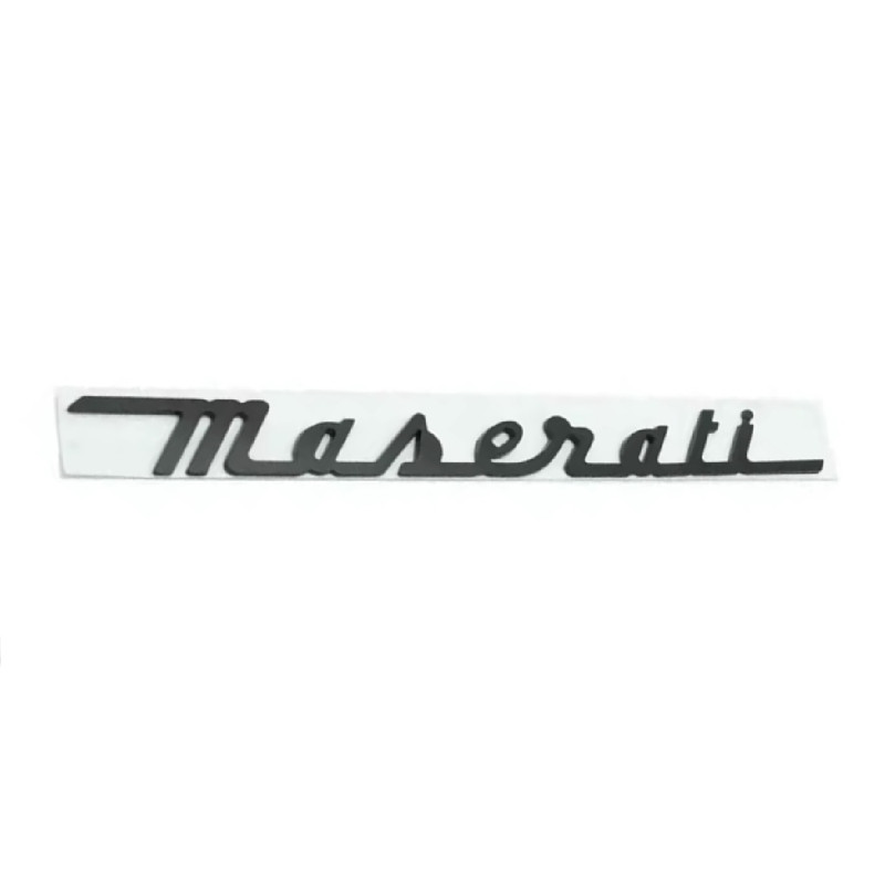 EMBLEMA LETRAS TRASERAS MASERATI NEGRO