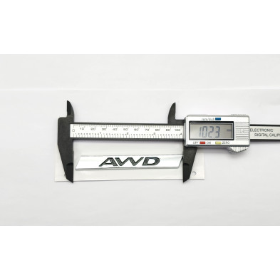 EMBLEMA TRASERO AWD DE JAGUAR CROMADO