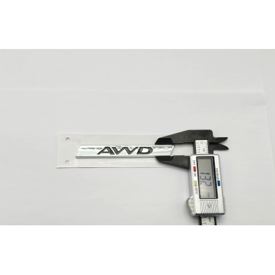 EMBLEMA TRASERO AWD DE JAGUAR CROMADO