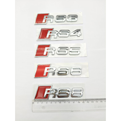 Emblema Trasero AUDI RS3 Pequeño Cromado