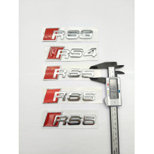 Emblema Trasero AUDI RS3 Pequeño Cromado