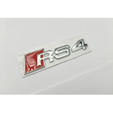 Emblema Trasero AUDI RS4 Pequeño Cromado
