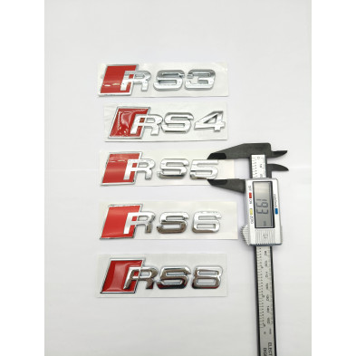 Emblema Trasero AUDI RS5 Pequeño Cromado