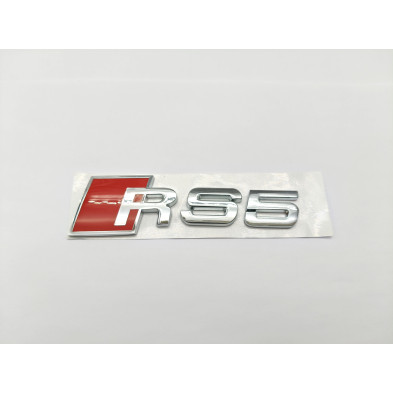 Emblema Trasero AUDI RS5 Pequeño Cromado