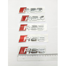 Emblema Trasero AUDI RS6 Pequeño Cromado