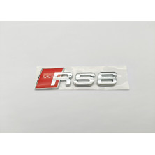 Emblema Trasero AUDI RS6 Pequeño Cromado