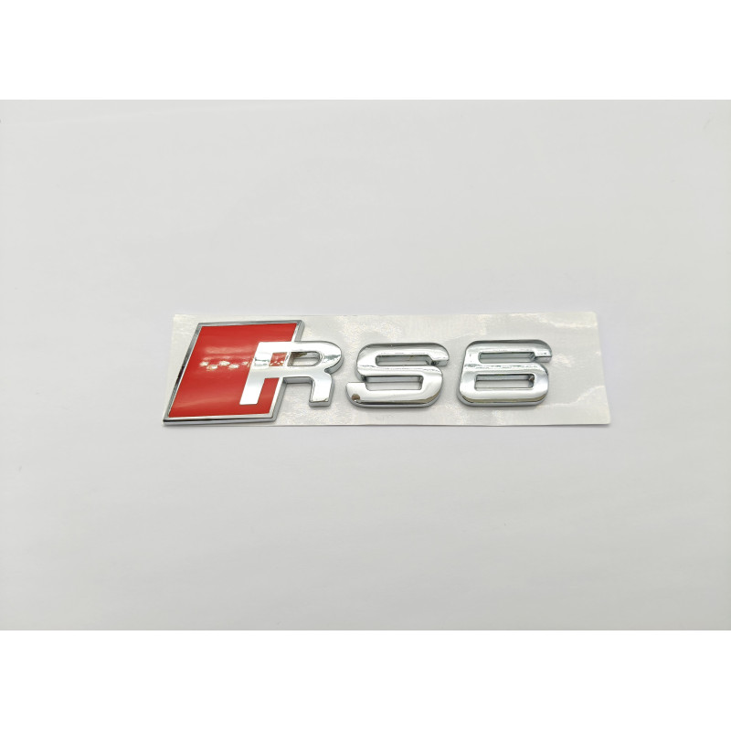 Emblema Trasero AUDI RS6 Pequeño Cromado