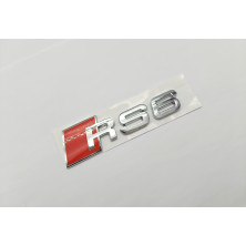 Emblema Trasero AUDI RS6 Pequeño Cromado