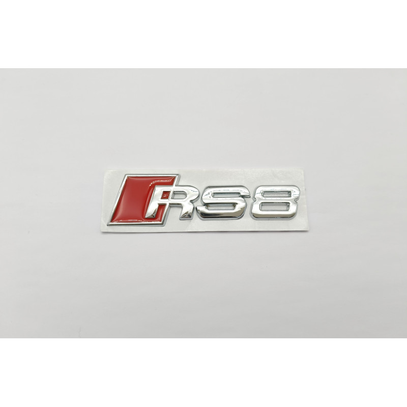 Emblema Trasero AUDI RS8 Pequeño Cromado