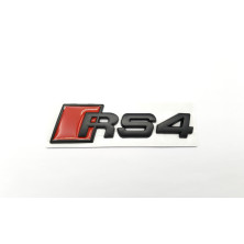 Emblema Trasero AUDI RS4 Pequeño Negro Mate