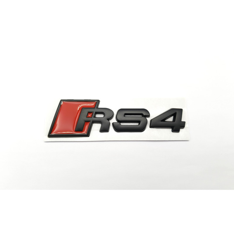 Emblema Trasero AUDI RS4 Pequeño Negro Mate