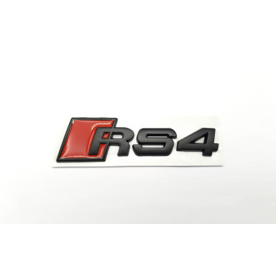 Emblema Trasero AUDI RS4 Pequeño Negro Mate