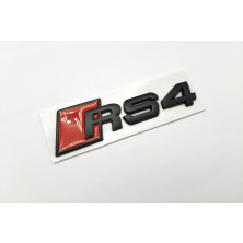 Emblema Trasero AUDI RS4 Pequeño Negro Mate