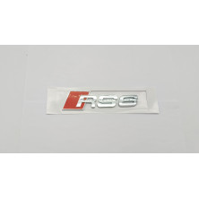 Emblema Trasero AUDI RS6 Cromado