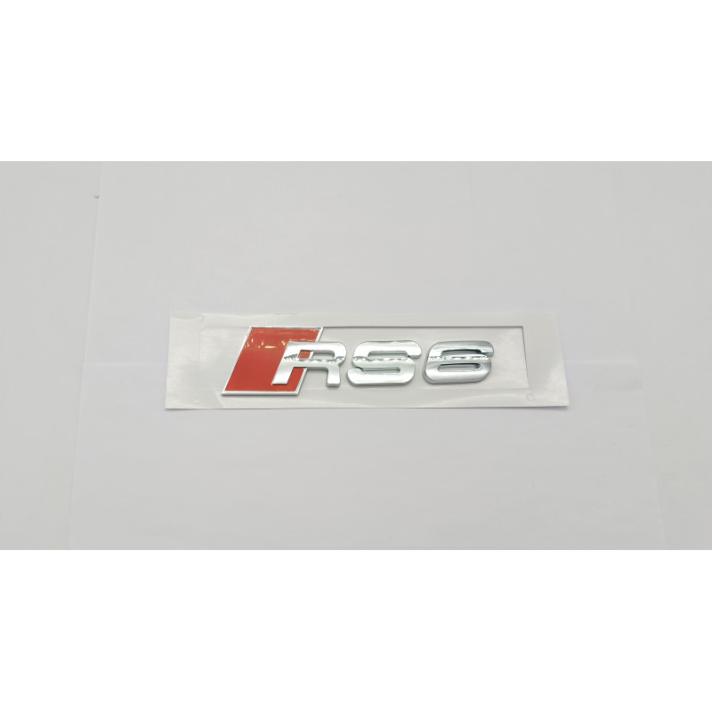 Emblema Trasero AUDI RS6 Cromado
