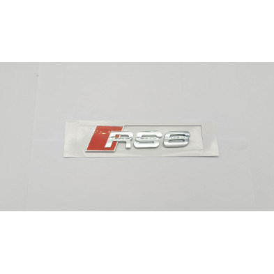Emblema Trasero AUDI RS6 Cromado