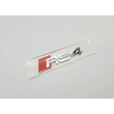 EMBLEMA Trasero AUDI RS4 Cromado
