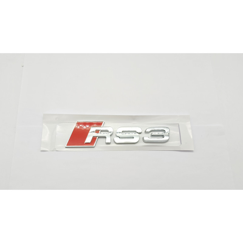 Emblema Trasero AUDI RS3 Cromado