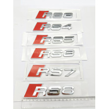 Emblema Trasero AUDI RS3 Cromado
