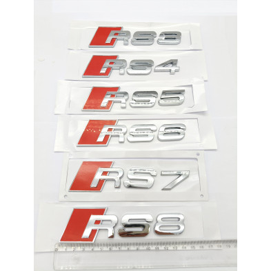 Emblema Trasero AUDI RS3 Cromado