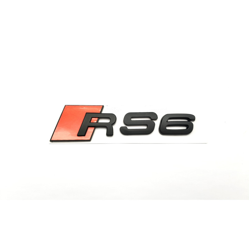 Emblema Trasero AUDI RS6 Negro