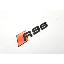 Emblema Trasero AUDI RS6 Negro