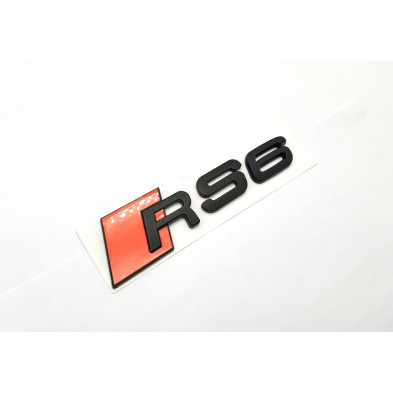 Emblema Trasero AUDI RS6 Negro