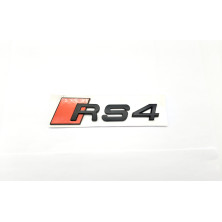 Emblema Trasero AUDI RS4 Negro Mate