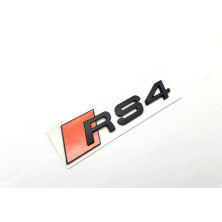Emblema Trasero AUDI RS4 Negro