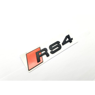 Emblema Trasero AUDI RS4 Negro