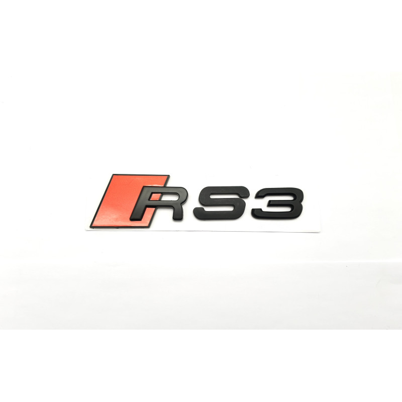 Emblema Trasero AUDI RS3 Negro