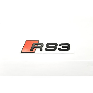 Emblema Trasero AUDI RS3 Negro