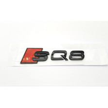 Emblema Trasero AUDI SQ8 Negro