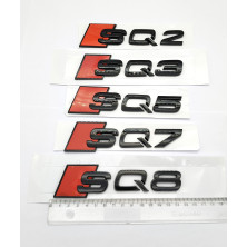 Emblema Trasero AUDI SQ8 Negro