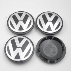 CENTRO DE RUEDA VW Negros 77 mm