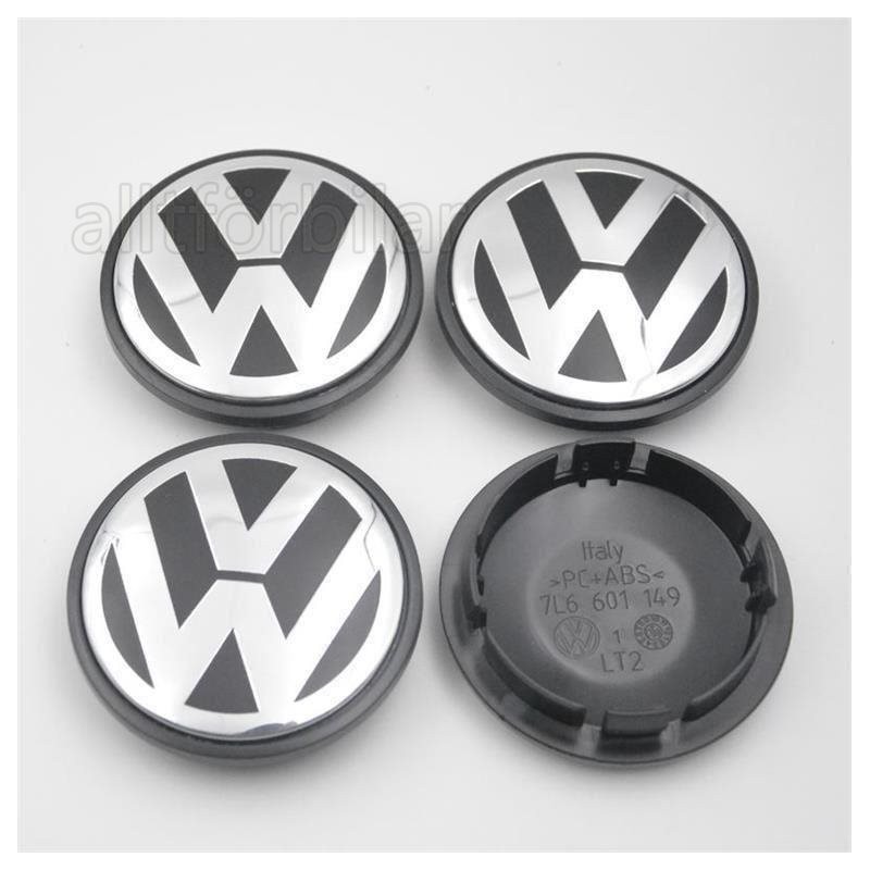 CENTRO DE RUEDA VW Negros 77 mm