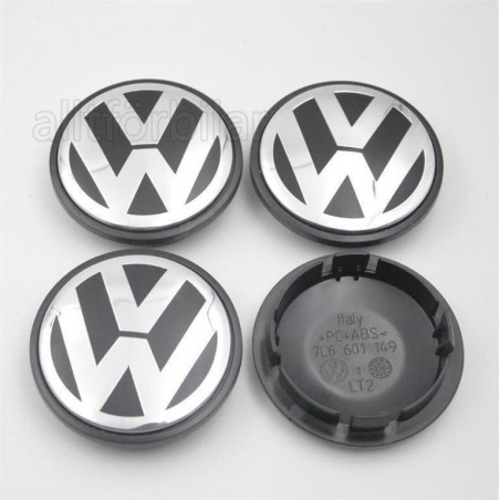 CENTRO DE RUEDA VW Negros 77 mm