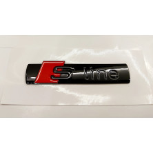 Emblema Lateral o Trasero AUDI Sline Negro Mate