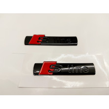 Emblema Lateral o Trasero AUDI Sline Negro Mate