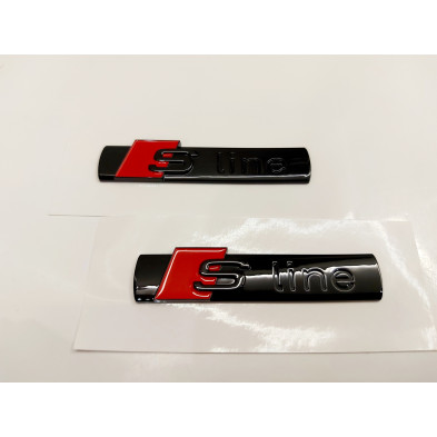 Emblema Lateral o Trasero AUDI Sline Negro Mate