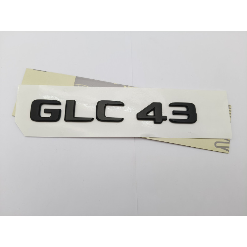 NUEVO EMBLEMA LETRAS MERCEDES BENZ CLASE GLC GLC43 NEGRAS