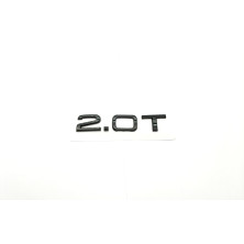 Emblema Lateral o Trasero 2.0T AUDI Negro