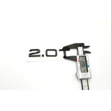 Emblema Lateral o Trasero 2.0T AUDI Negro
