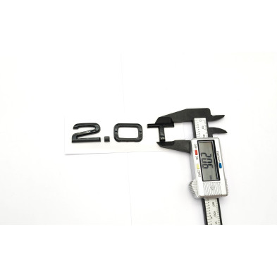 Emblema Lateral o Trasero 2.0T AUDI Negro