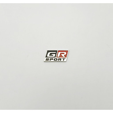 EMBLEMA TOYOTA pequeño GR SPORT plata cromado
