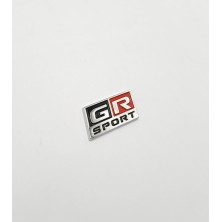 EMBLEMA TOYOTA pequeño GR SPORT plata cromado