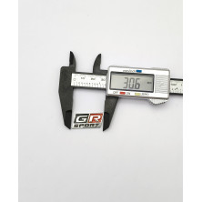 EMBLEMA TOYOTA pequeño GR SPORT plata cromado